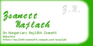 zsanett majlath business card